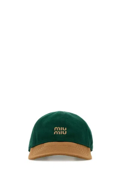 Miu Miu Hats And Headbands In Green