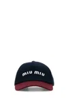 Miu Miu Drill Baseball Cap In Multicoloured