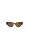 Miu Miu Havana Cat-eye Frame Sunglasses In Brown