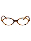 Miu Miu Havana Chiaro Acetate Glasses In Brown