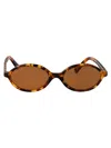 Miu Miu Havana Chiaro Acetate Sunglasses In Brown