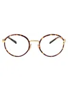 Miu Miu Havana Honey/gold Metal Glasses In Brown