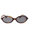 Miu Miu Havana Mahogany Acetate Sunglasses In Brown