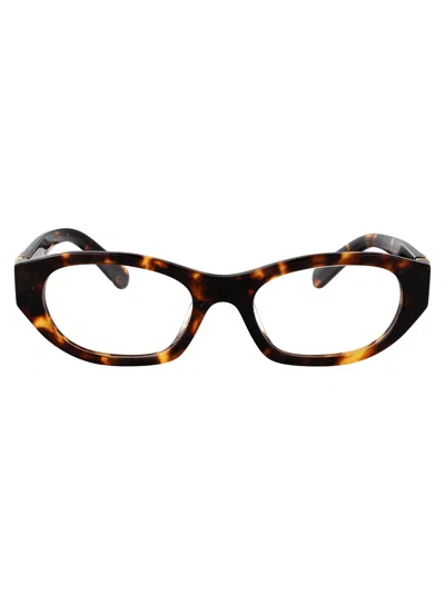 Miu Miu Havana Miele Acetate Glasses In Brown