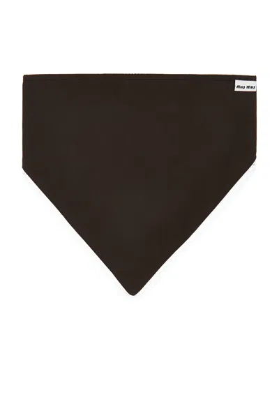 Miu Miu Head Scarf In Black