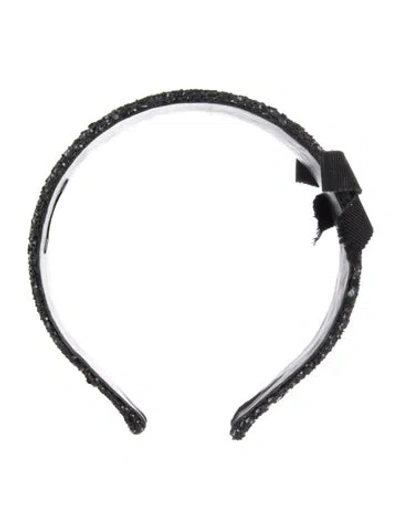 Pre-owned Miu Miu Headband In Black