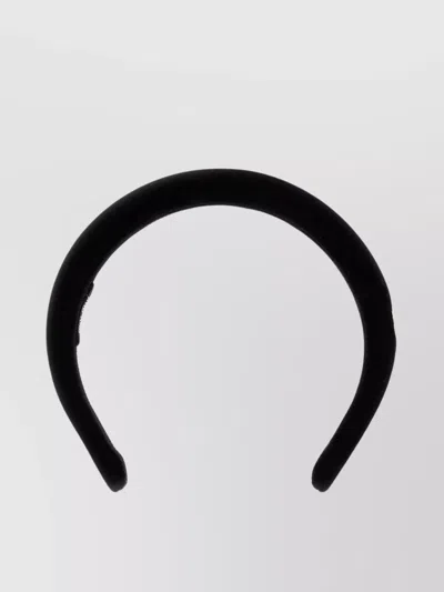 Miu Miu Headband Leather Velvet Texture