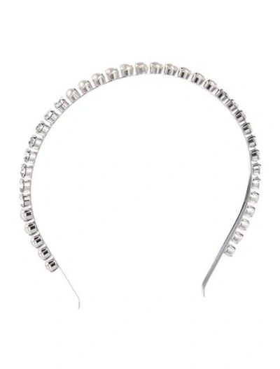 Pre-owned Miu Miu Headband In Silver