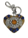 Miu Miu Heart Crystal-embellishment Keychain