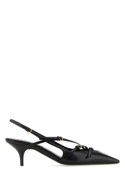 Miu Miu 55mm Buckle-embellished Pumps In Black