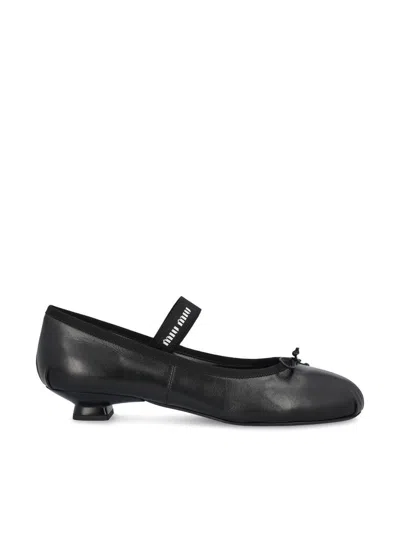Miu Miu Heeled Shoes In Black