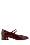 Miu Miu Purple Calf Leather Decollete Pumps In Red
