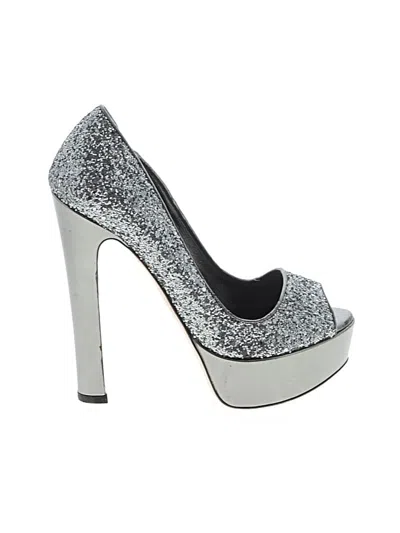 Pre-owned Miu Miu Heels In Gray