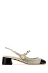 Miu Miu Embellished Satin Ballerinas In Multicoloured