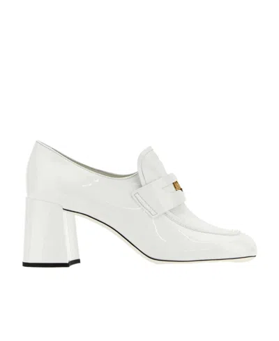 Miu Miu White Leather Pumps