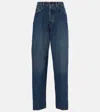 Miu Miu Denim Trousers Belt Loops Front And Back Pockets In Blau