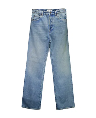 Miu Miu High-rise Straight-leg Jeans In Blue