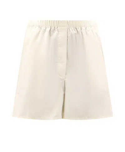 Miu Miu High Waist Shorts In White