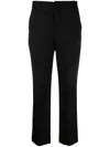 Miu Miu Pinstripe Tailored Pants In Nero