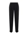 Miu Miu High-waisted Tailored Trousers In Black