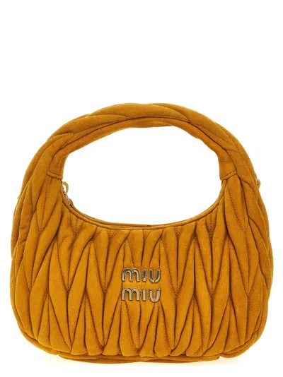 Miu Miu Hobo Wander Hand Bags Yellow