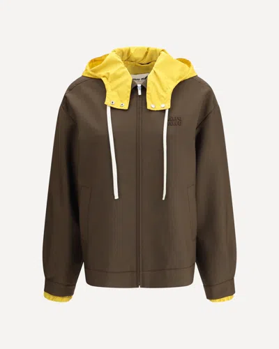 Miu Miu Hooded Bomber Jacket