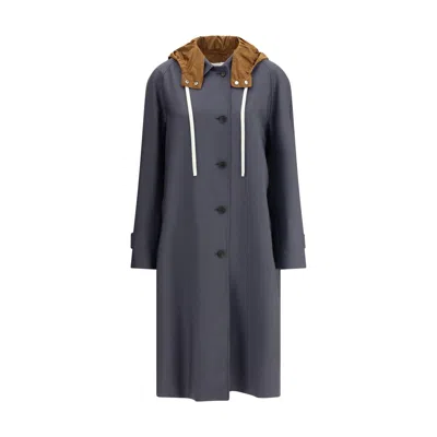 MIU MIU HOODED LONG COAT