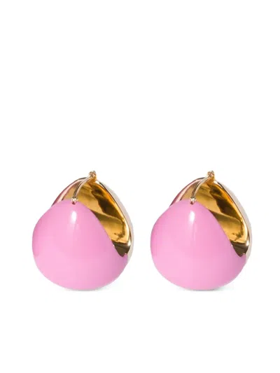 Miu Miu Hoop Earrings In Gold