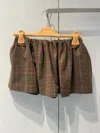 Miu Miu Houndstooth Pattern Midi Skirt In Brown