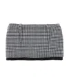 Miu Miu Houndstooth-pattern Virgin-wool Miniskirt In Gray