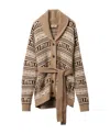 Miu Miu Intarsia-knit Logo Virgin Wool Cardigan In Multicolor