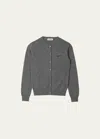 Miu Miu Cashmere Knit Cardigan In F0480 Ardesia