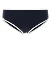 Miu Miu Midnight Blue Stretch Nylon Bikini Bottom In Blue