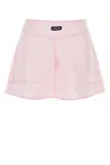 Miu Miu Satin Pyjama Shorts In Pink