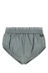 Miu Miu Silk Brief With Elastic Waistband And Mesh Detailing
