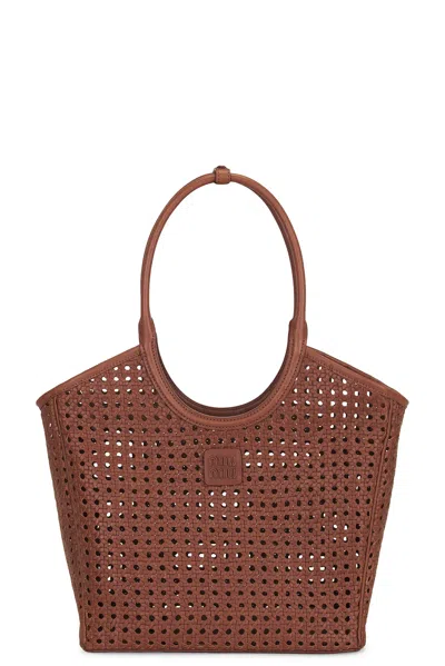 Miu Miu Intreccio Ivy Bag In Rovere