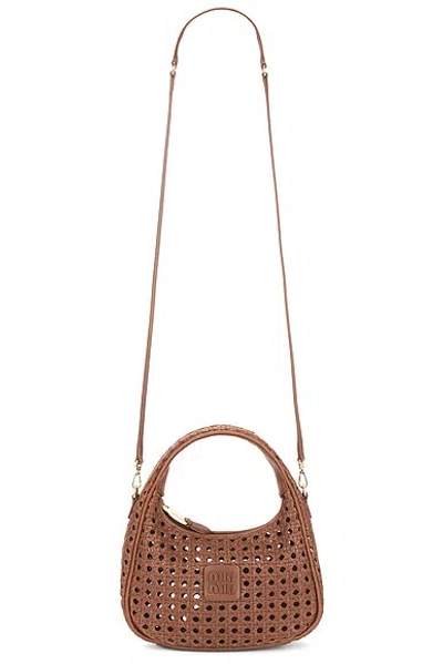 Miu Miu Intreccio Wander Hobo Bag In Purple