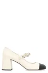 Miu Miu Elegant Sand Leather Pumps With 6.5 Cm Heel