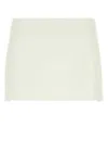 Miu Miu Ivory Linen Blend Mini Skirt