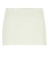 Miu Miu Ivory Linen Blend Mini Skirt