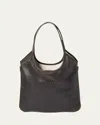 Miu Miu Nappa Leather Tote Bag Double Handles Rectangular In Black