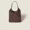 Miu Miu Ivy Corduroy Bag In Black