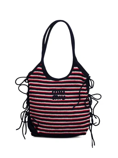 Miu Miu Ivy Crochet Bag In Multi