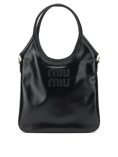 Miu Miu "ivy" Handbag In Black
