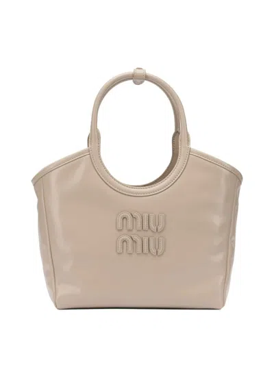 Miu Miu "ivy" Handbag In Neutral