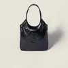 Miu Miu Ivy Leather Bag In Black