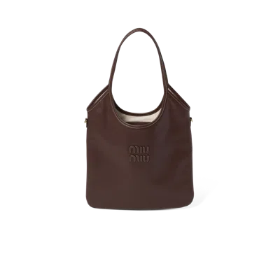 Miu Miu Ivy Leather Bag In Briarwood