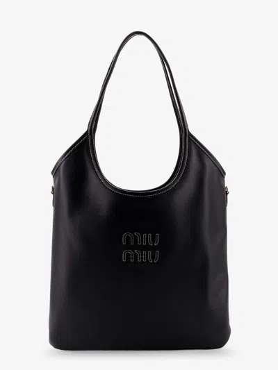 Miu Miu Ivy Shoulder Bag In Black