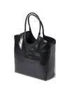 Miu Miu Ivy Leather Tote Bag In Black