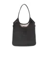 Miu Miu Ivy Leather Tote Bag In Black
